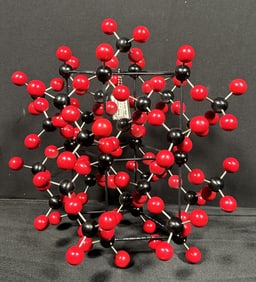 Large Vintage Educational Molecular Model - Alpha Quartz