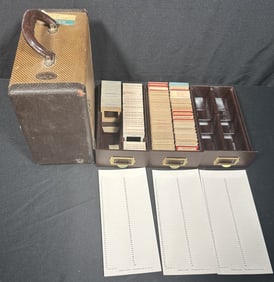 Photographic Slide Rack Case with Military and Vacation Slides