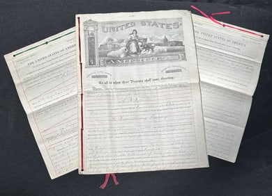 Three Colorado Land Grants 1 under Grover Cleveland, 2 under Chester A Arthur
