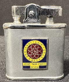 Box of 7 Military Lighters Joint Task Force Seven - Nuclear Testing