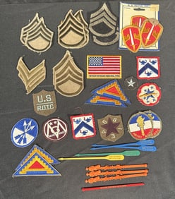 Patches+ Colonel Boards, Pins and buttons + Military Religious Books WWII + Coasters