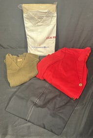 Red Jacket / Red Cross Sweatervest / White Shirt + Photo
