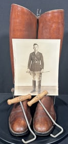Riding Boots with Spurs and Photo