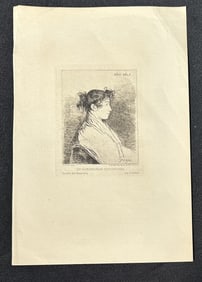Francisco Goya Etching MAURA y Montaner ? Da Gumersinda Goicoechea, 1876