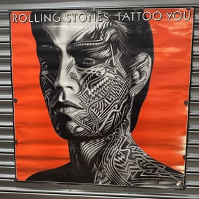 TWO Vintage Rolling Stones Posters Tattoo You 1981