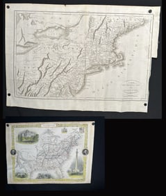 Two Early US Maps - 1807 and 1850.