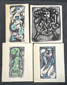 5 1970s Modernists Originals on Paper - Joachim