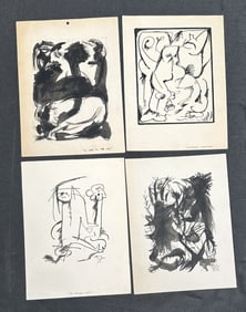 4 1960s Drawings - Cartoonist - Joachim
