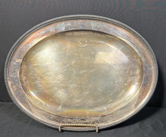 Large 19th Century Mappin & Webb Silver Plate Tray