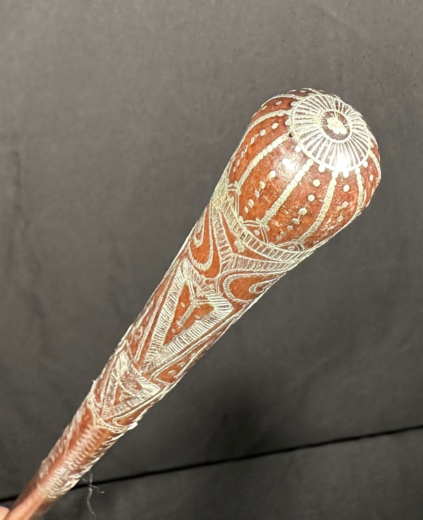 Silver Inlay Walking Stick (1 of 8)