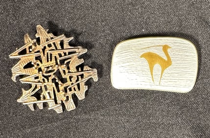 Two Sterling Silver Brooches