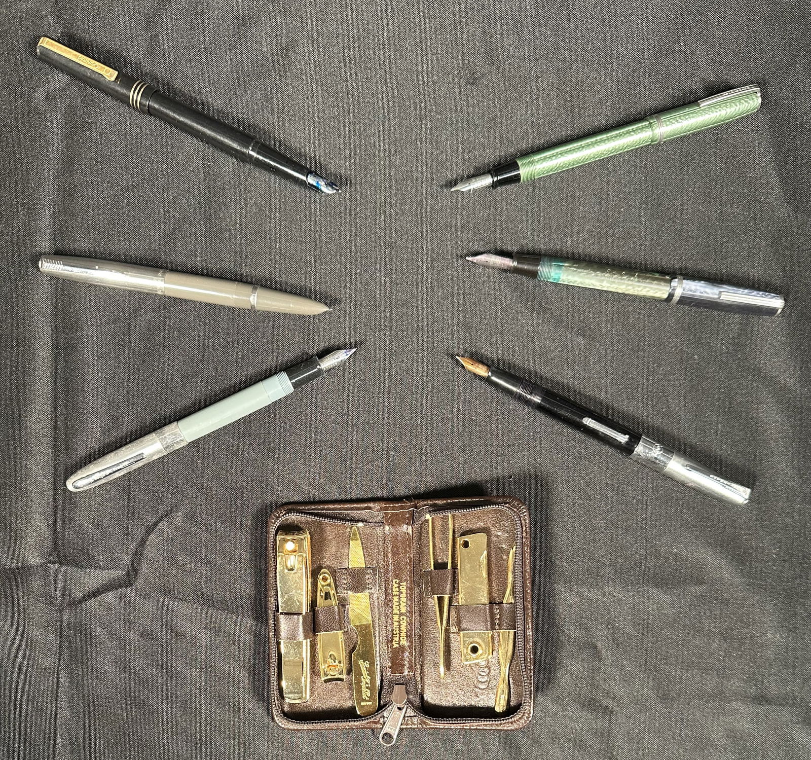 Lot of 6 Fountain Pens + Inluding Waterman, Parker (1 of 10)