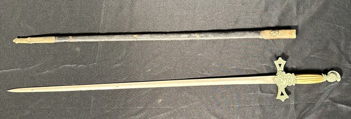 Knights of Pythias Fraternal Sword and Scabbard