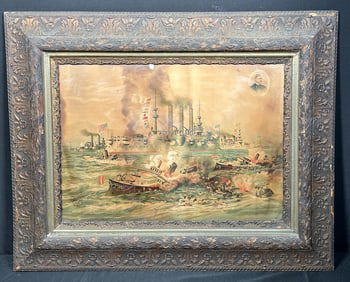 Destruction of Admiral Cervera's Fleet at Santiago de Cuba July 3, 1898