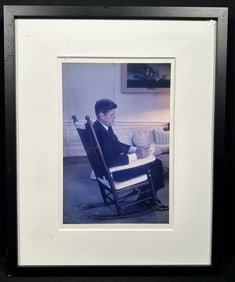 John F Kennedy Framed Photo by Fred Ward