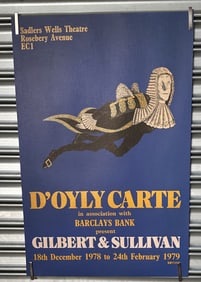 1978 Poster Gilbert & Sullivan Production