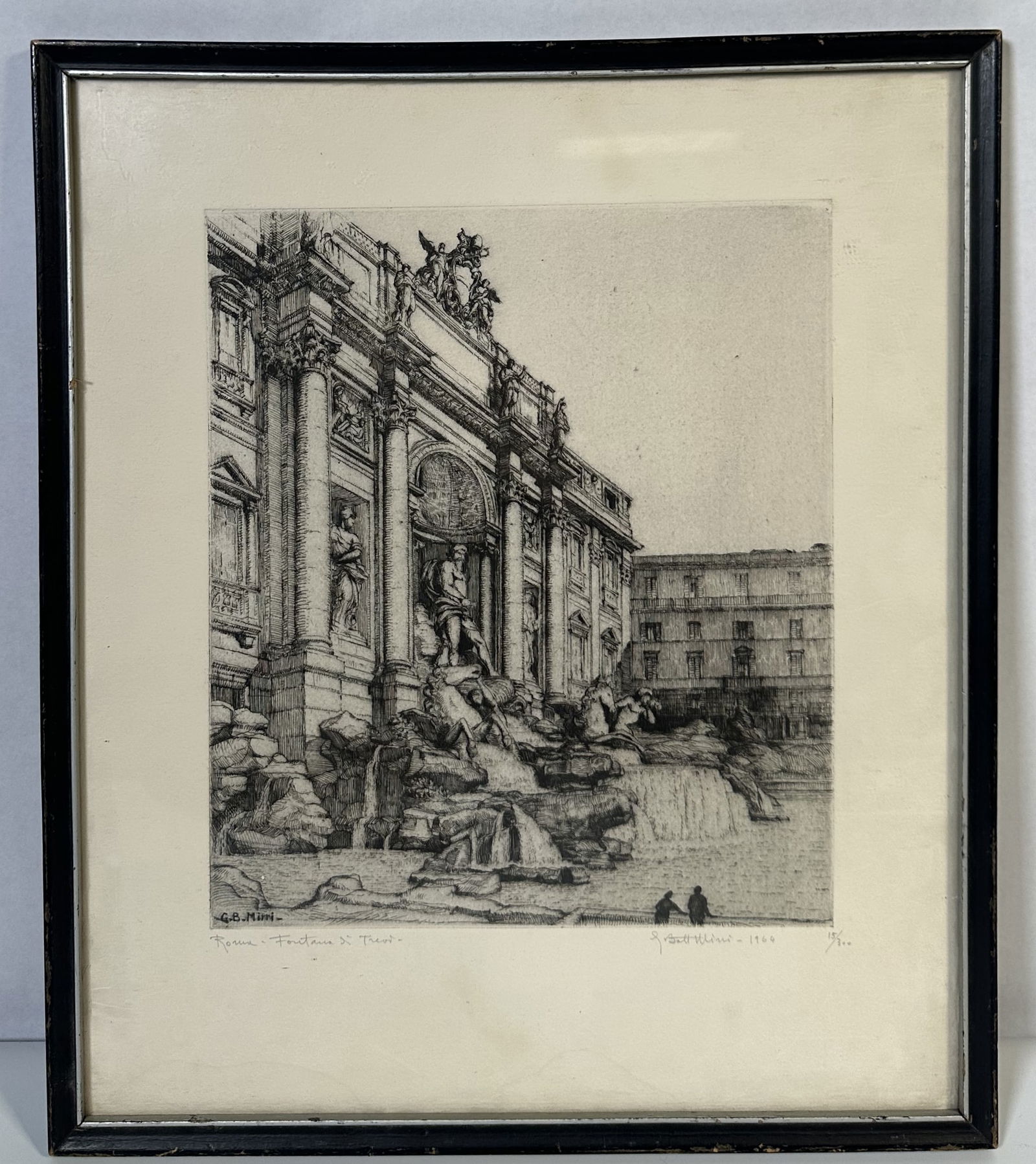 GB Mirri Signed Etching 1964 15/300 (1 of 6)