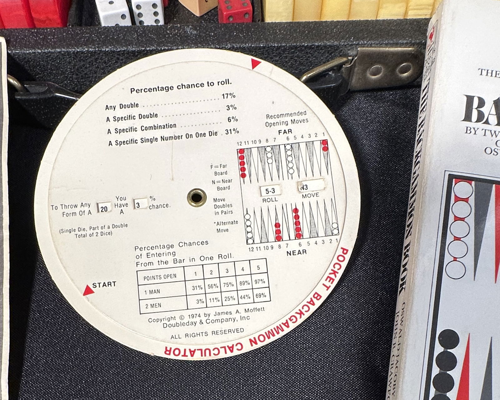 Bakelite and Cork Backgammon Set - 3