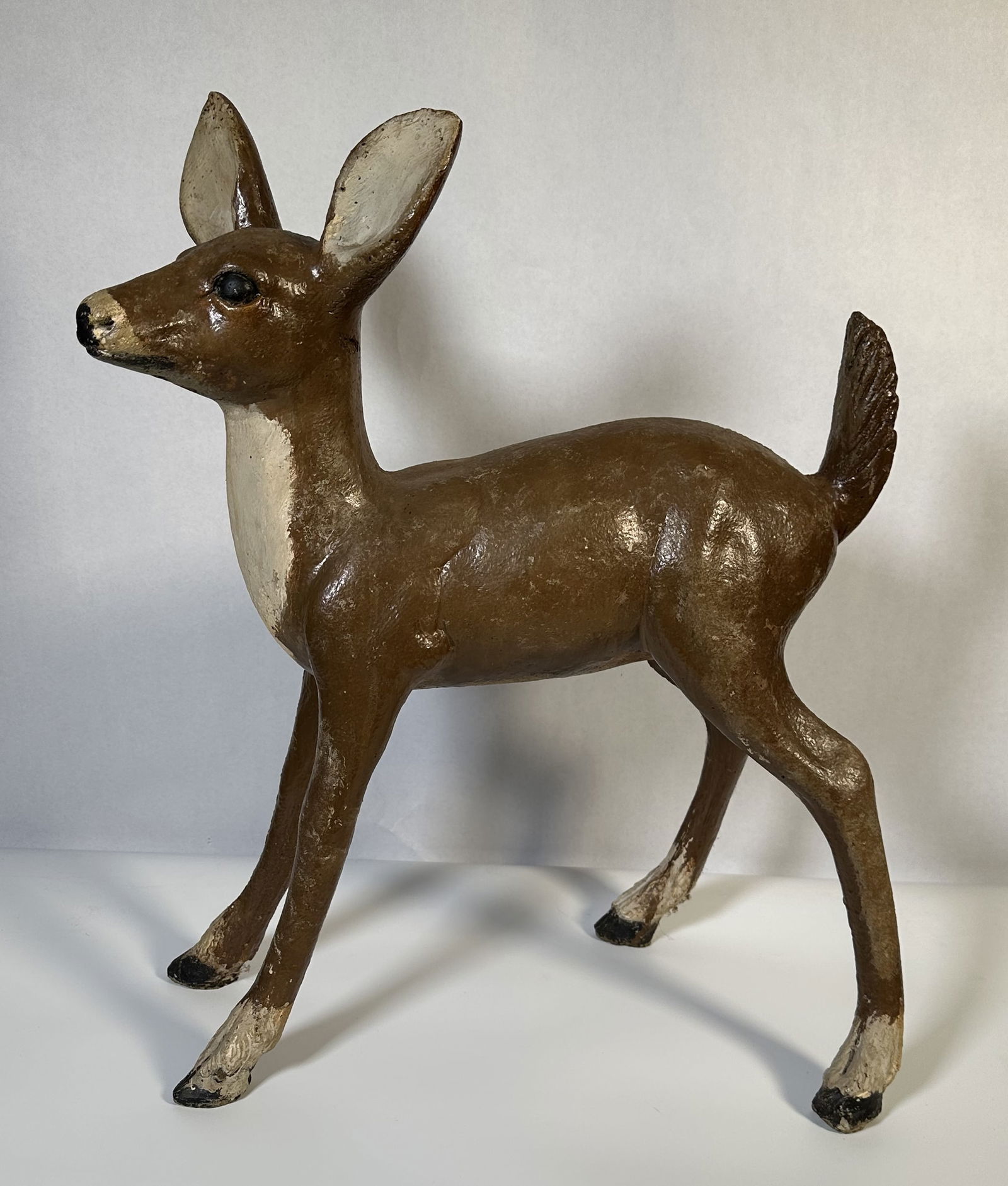 Large Cement Deer Lawn Ornament (1 of 6)