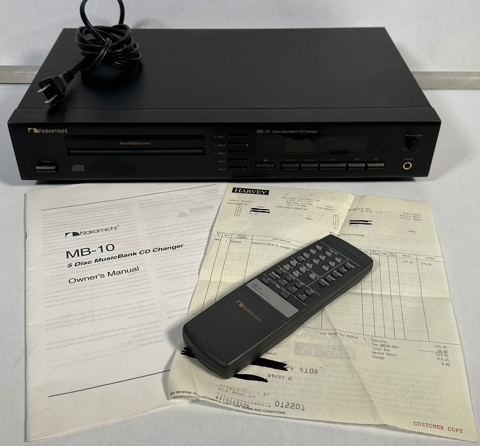 Nakamichi MB-10 5 Disc CD Changer (1 of 11)