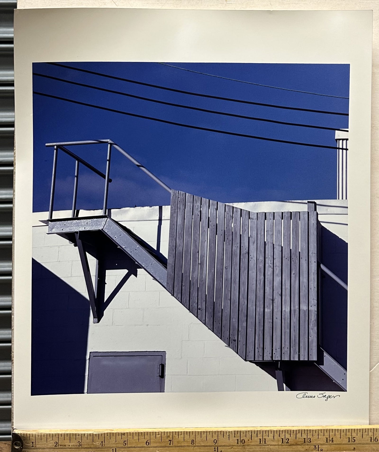 Anne Sager Six 16 x 20 Outdoor Photographs Blue Signed (1 of 6)