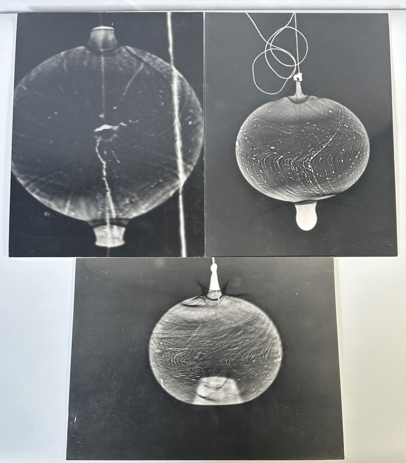 Three Alicia Antich Close Up Abstract Photos on Foamcore 2007 Group 1: Three Alicia Antich Close Up Abstract Photos on Foamcore 2007 Group 1 From the Argentina Museum of Contemporary Art in Bahia Blanca, three large photographs on foam core by visual artist and researche