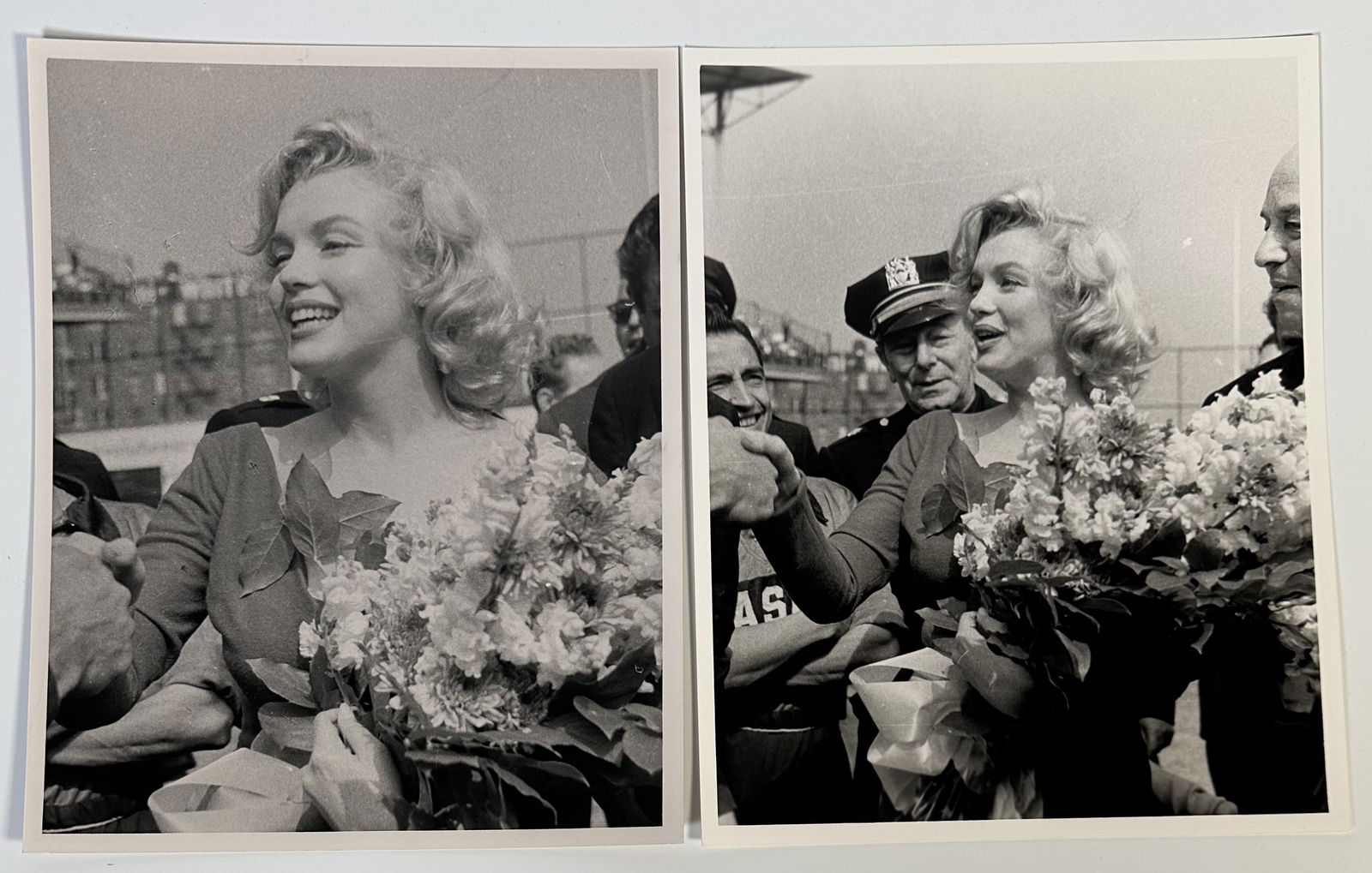 Two Marilyn Monroe Photos Ebbets Field 1957 (1 of 4)