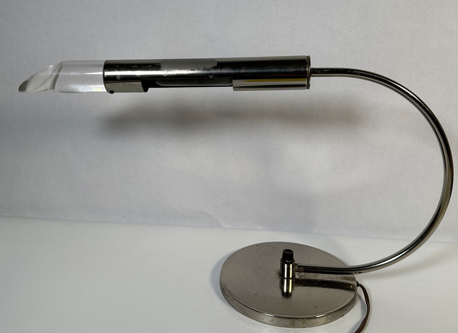 Vintage Chrome Arch Desk Lamp Acrylic End (1 of 7)