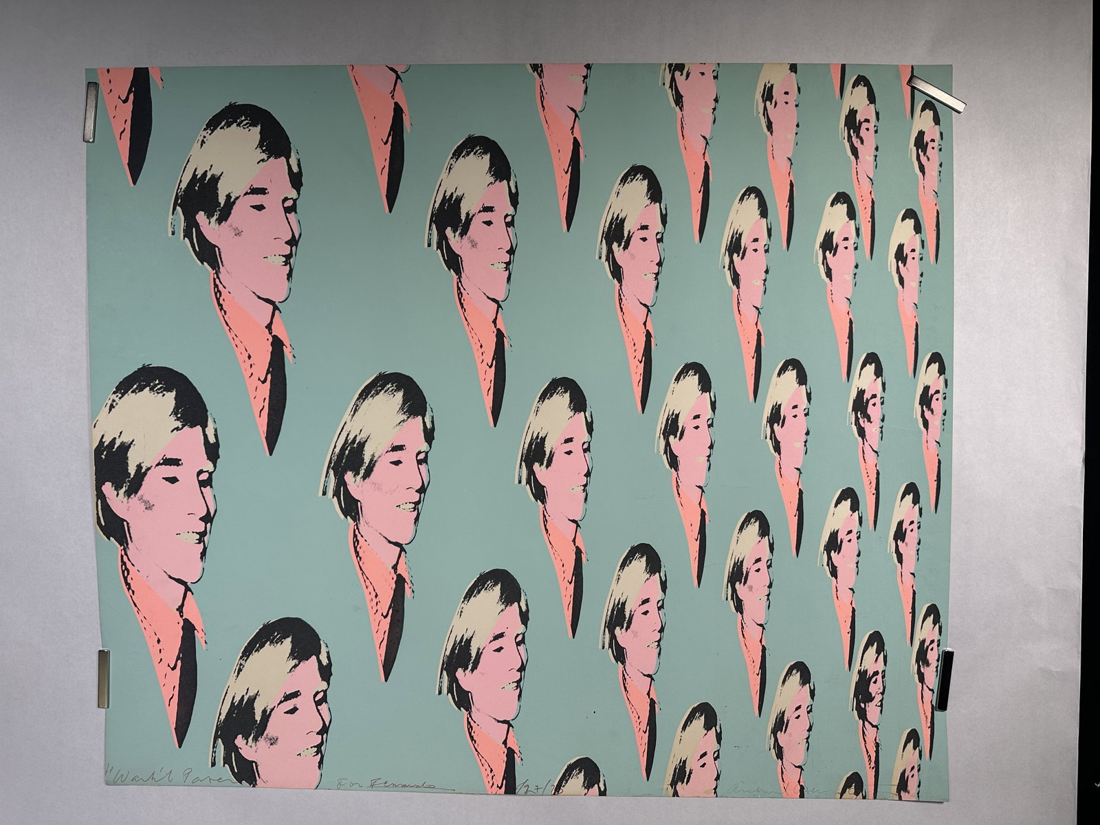 Andy Warhol signed Richard Bernstein Silkscreen Warhol Wall (1 of 14)
