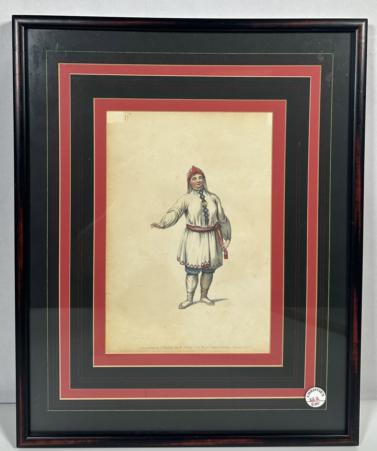 1803 Costumes of the Russian Empire Hand Colored Engraving Ex Christies Plate 11 (1 of 7)