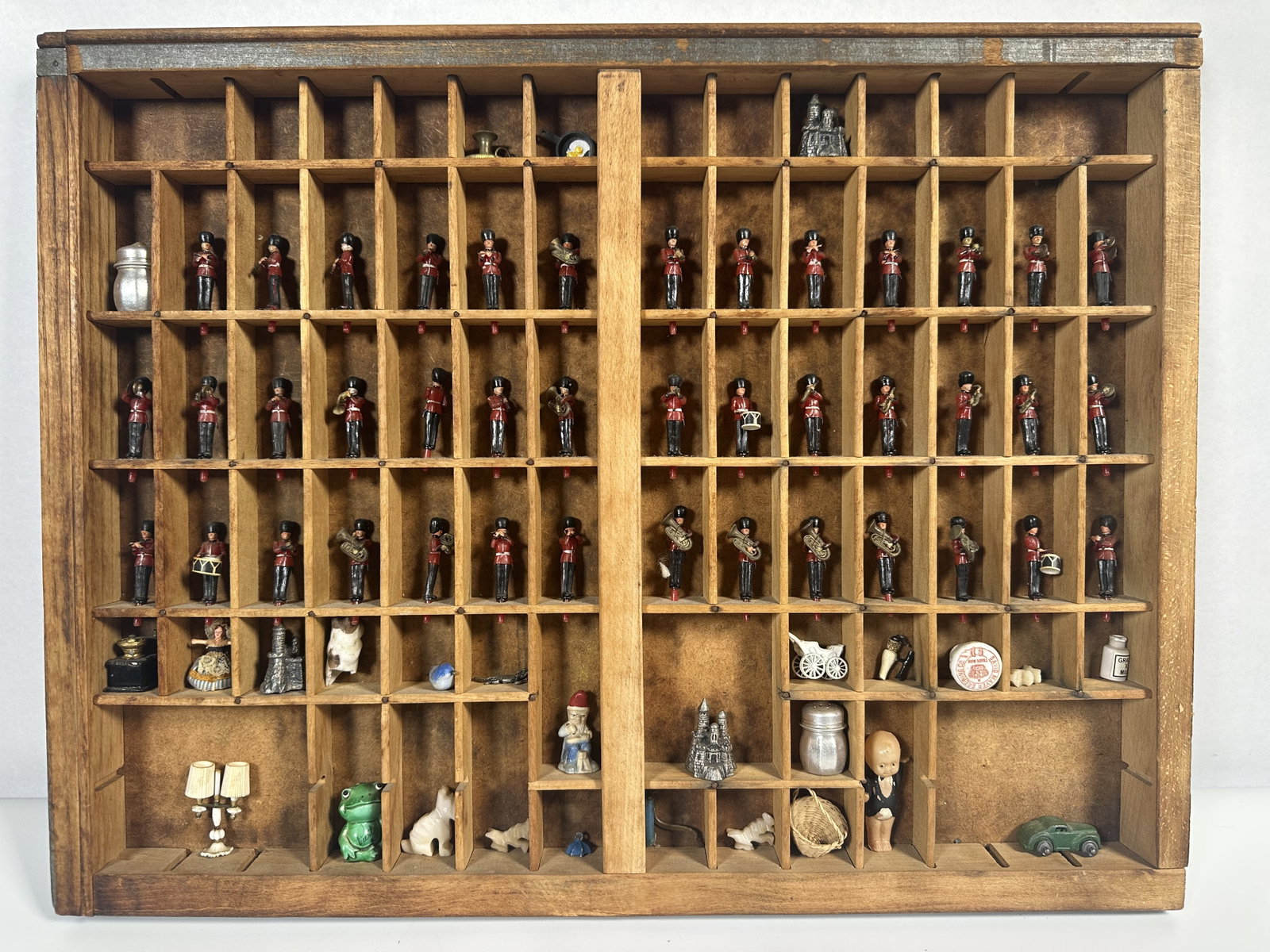 Folk Art Assemblage Assorted Miniatures in Display Tray (1 of 9)