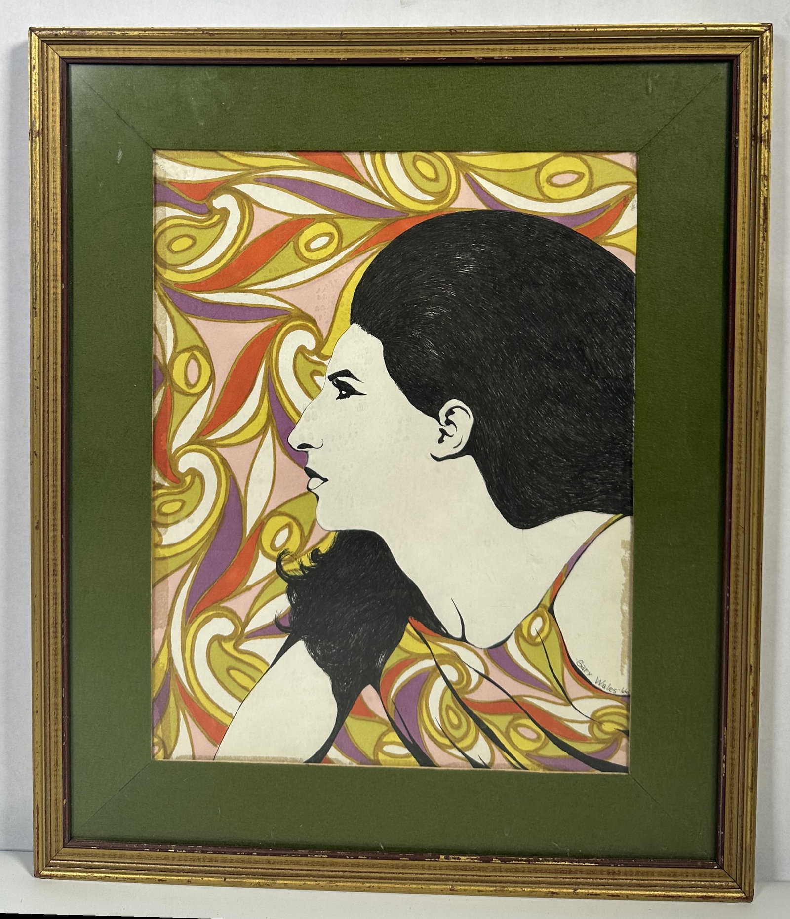 Gary Wales 1966 Original Art Very Mod Look (1 of 5)