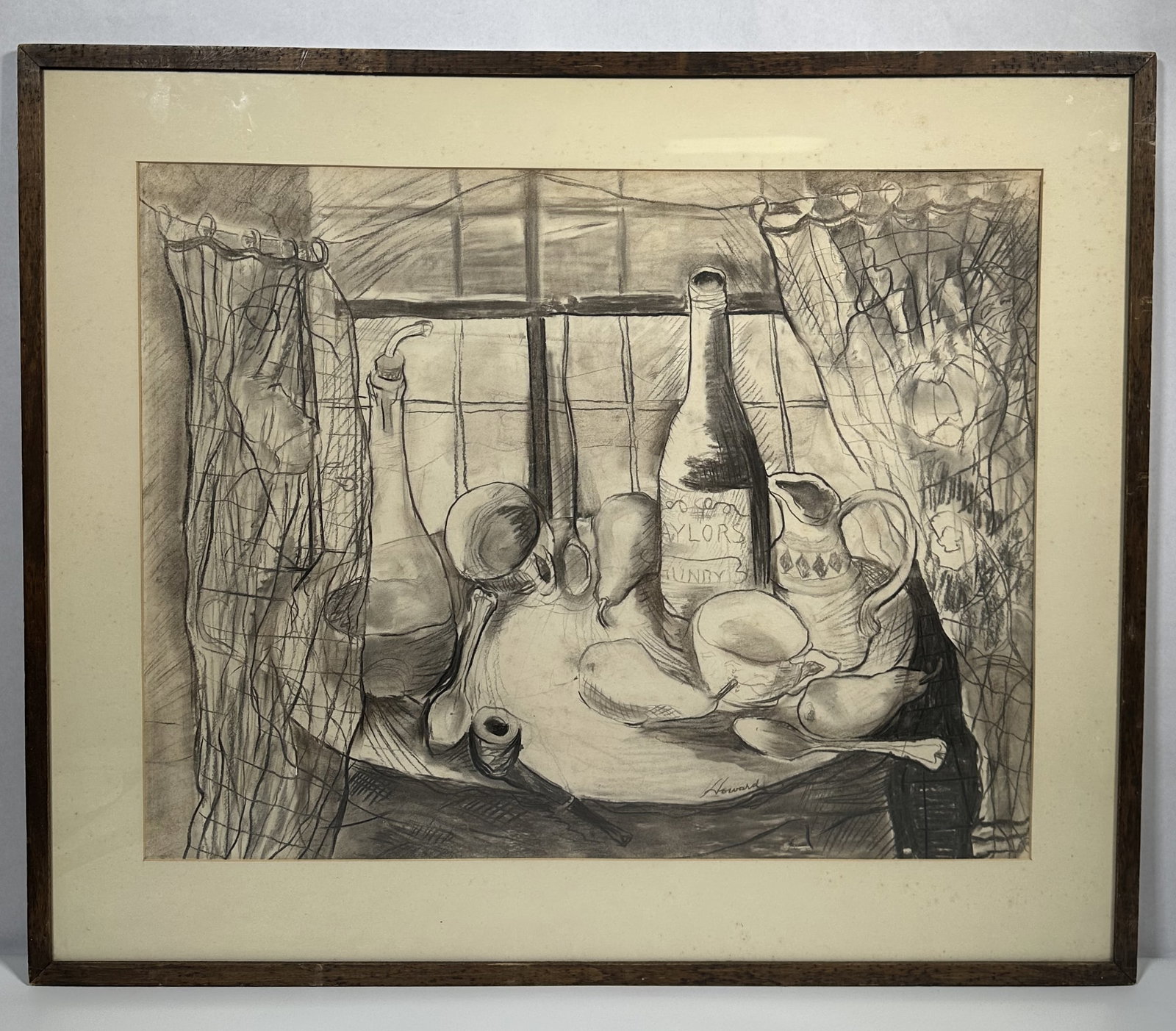 Humbert Howard Large Still Life: Humbert Howard Large Still Life Humbert Howard was a well known African American artist from the Philadelphia area. This piece is a large still life measuring about 36 inches by 30 inches framed. For 