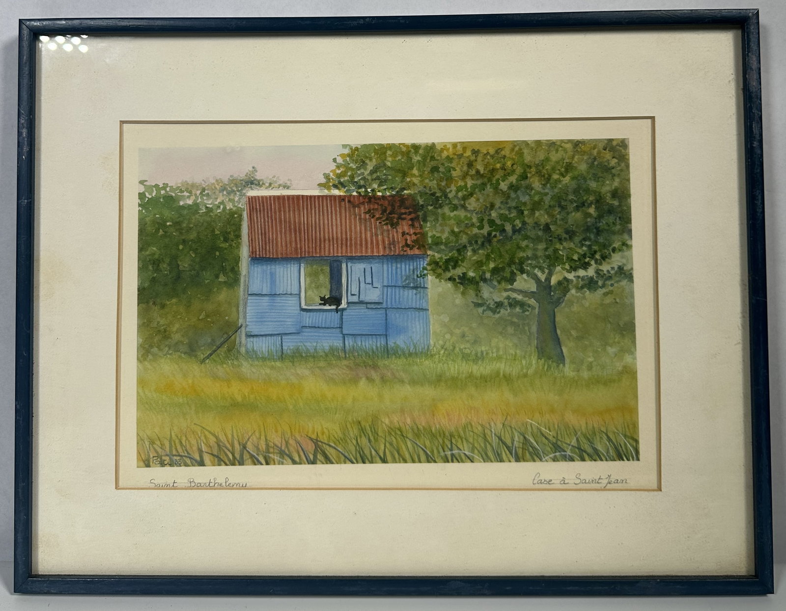 Pati de St Barths 1983 Original Painting French West Indies (1 of 6)