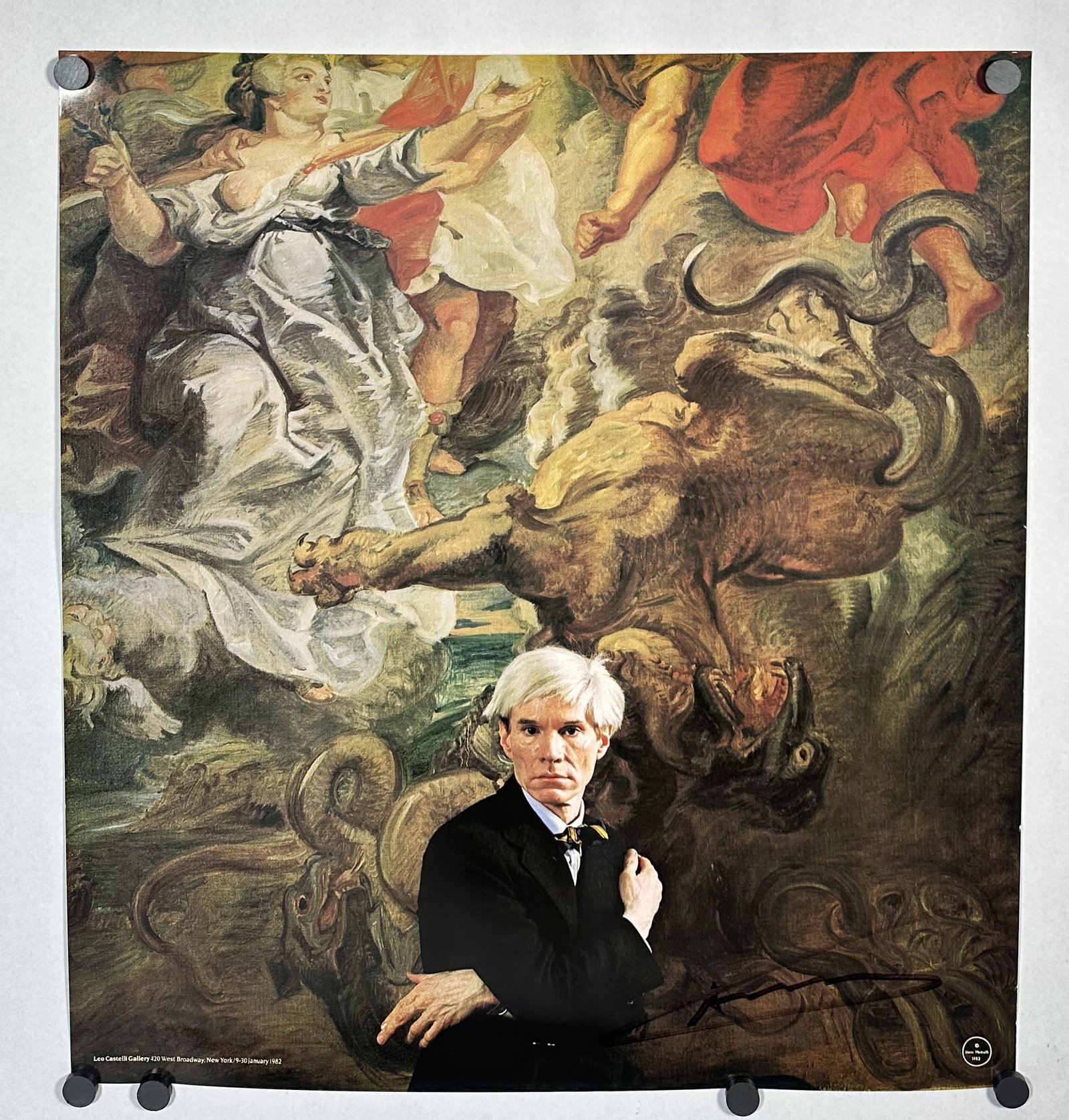 Warhol Signed Hans Namuth Portrait of Andy Warhol 1982 (1 of 6)