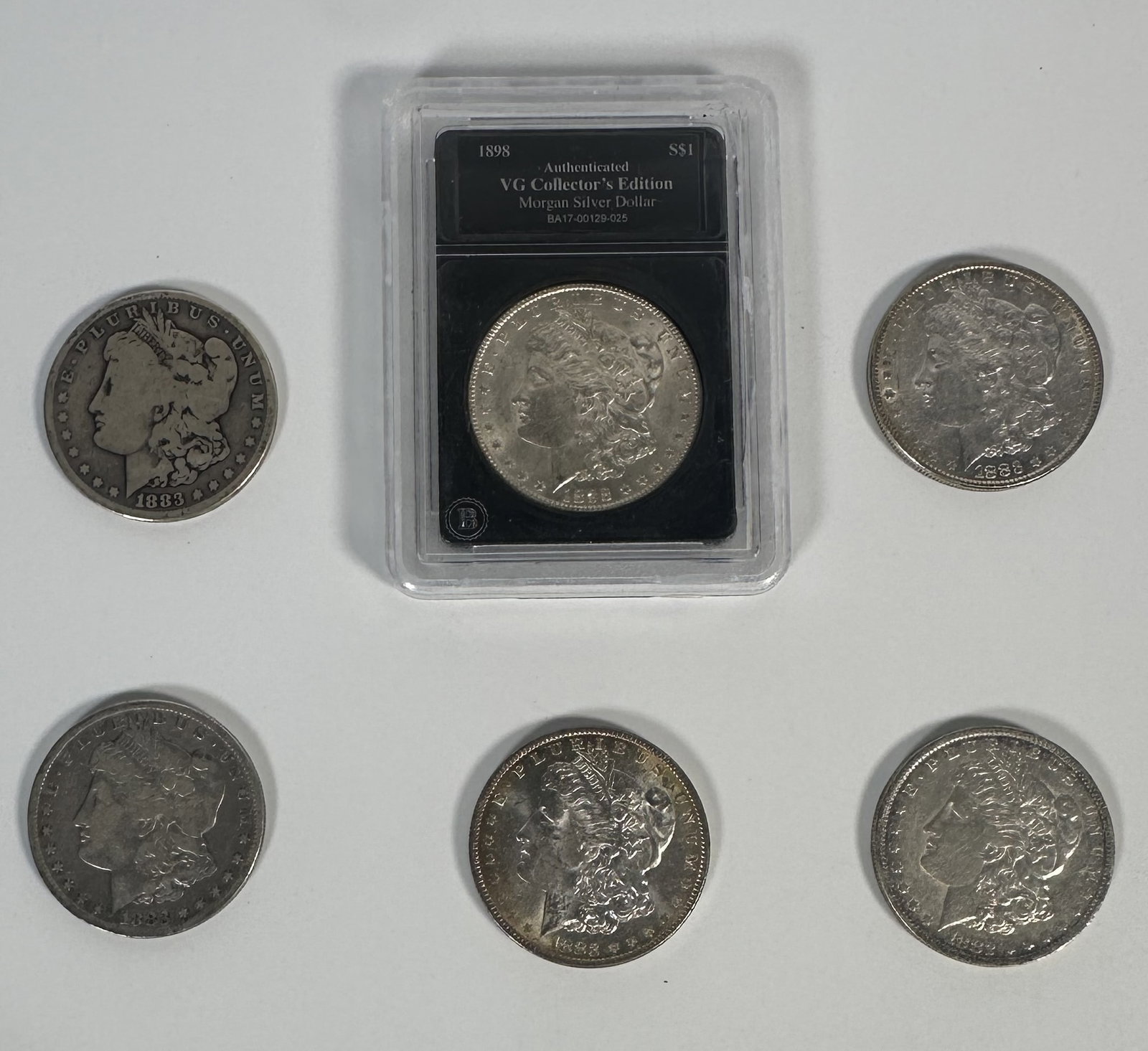 6 US Morgan Silver Dollars (1 of 2)
