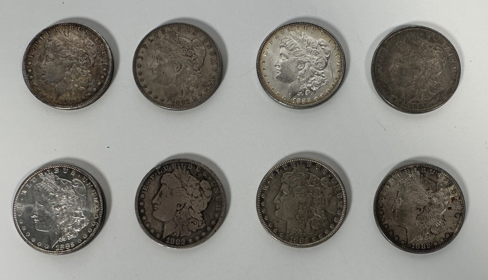 8 US Morgan Silver Dollars (1 of 2)