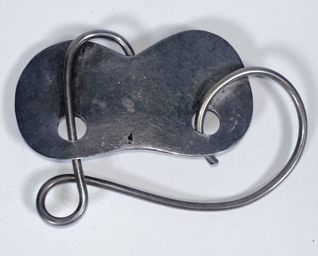 RR Vintage Abstract Sterling Silver Modernist Brooch (1 of 3)