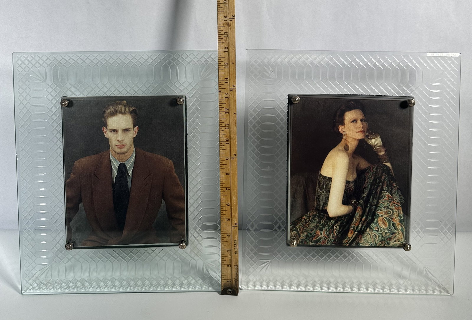RR Two Large Glass Modern Frames - 8