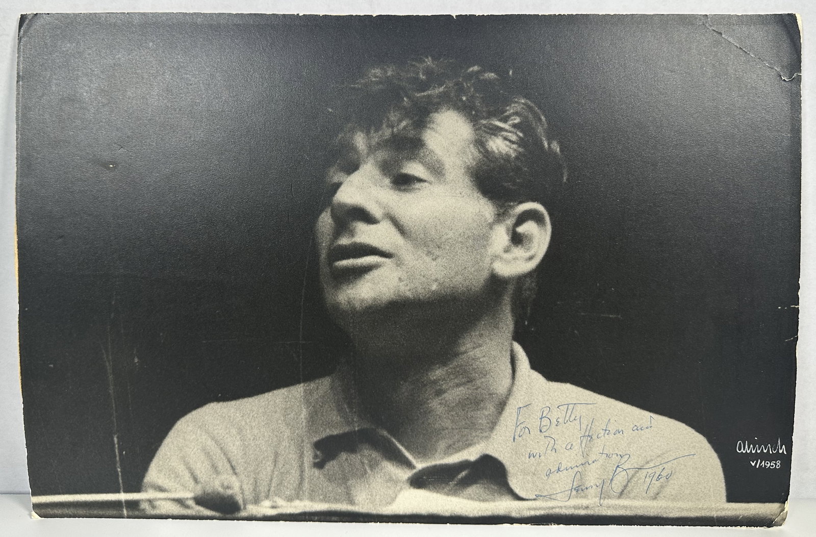 Leonard Bernstein 1960 Large Signed Photograph (1 of 5)