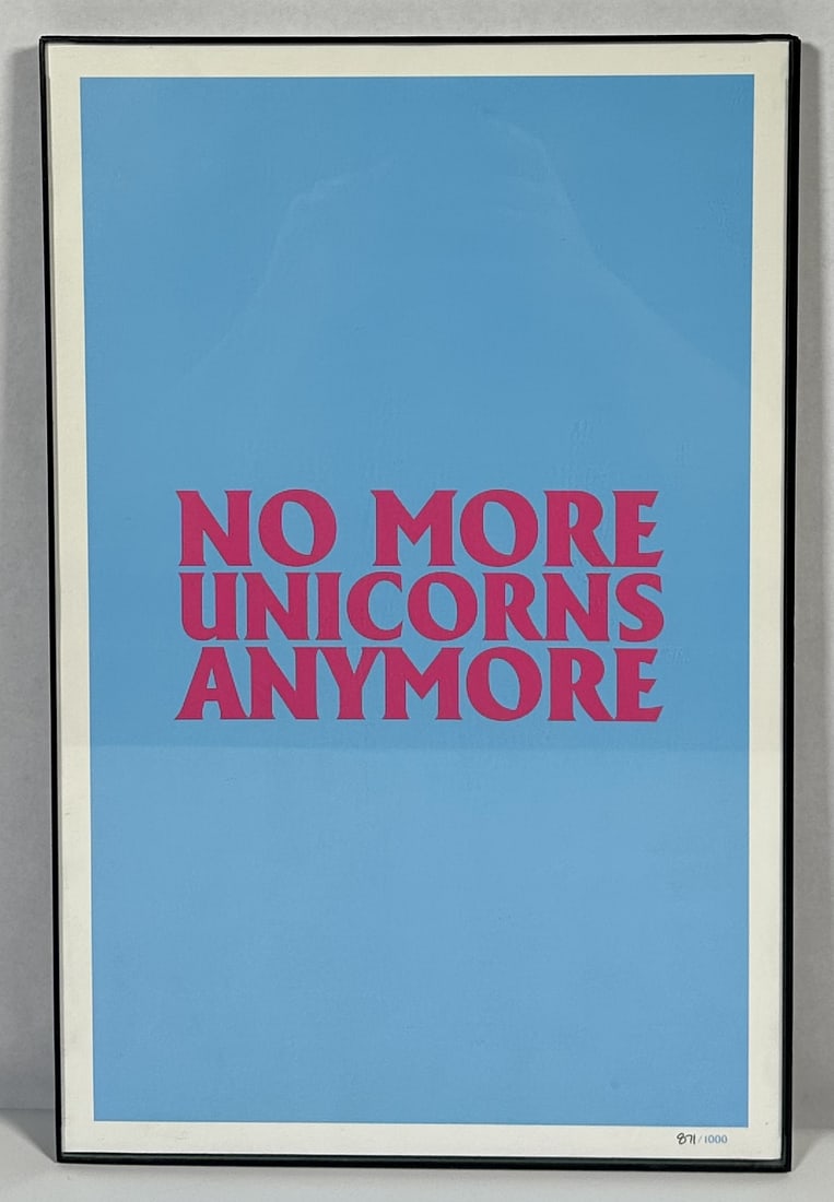 Limited Edition Promo Print from Gorillaz No More Unicorns Anymore 871 / 1000 (1 of 3)