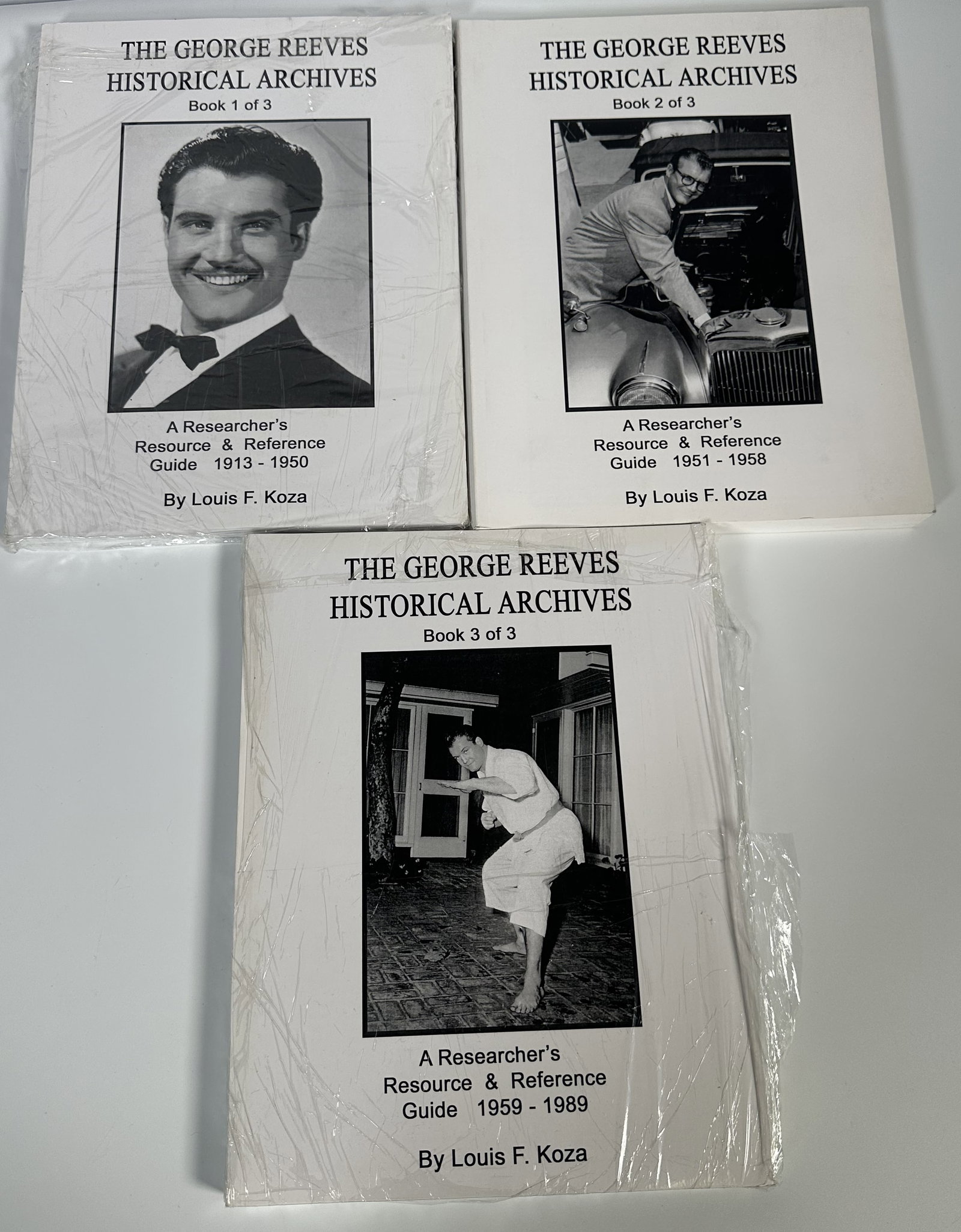 Rare George Reeves Historical Archives 3 Volume Set by Louis F Koza (1 of 6)