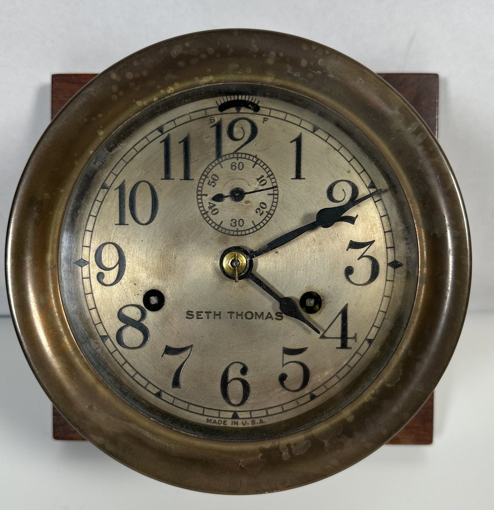 Seth Thomas Brass Marine Clock (1 of 9)