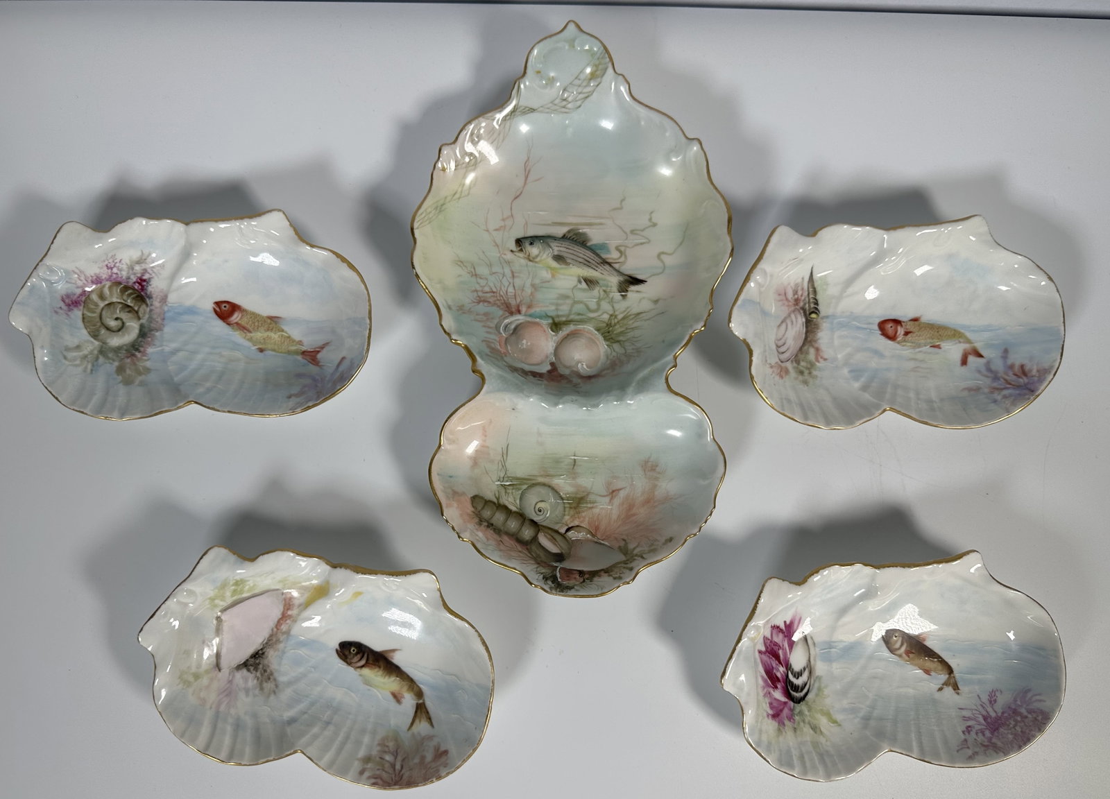 Tressemanes and Vogt Limoges France Vintage Sardine and Fish Plates (1 of 8)