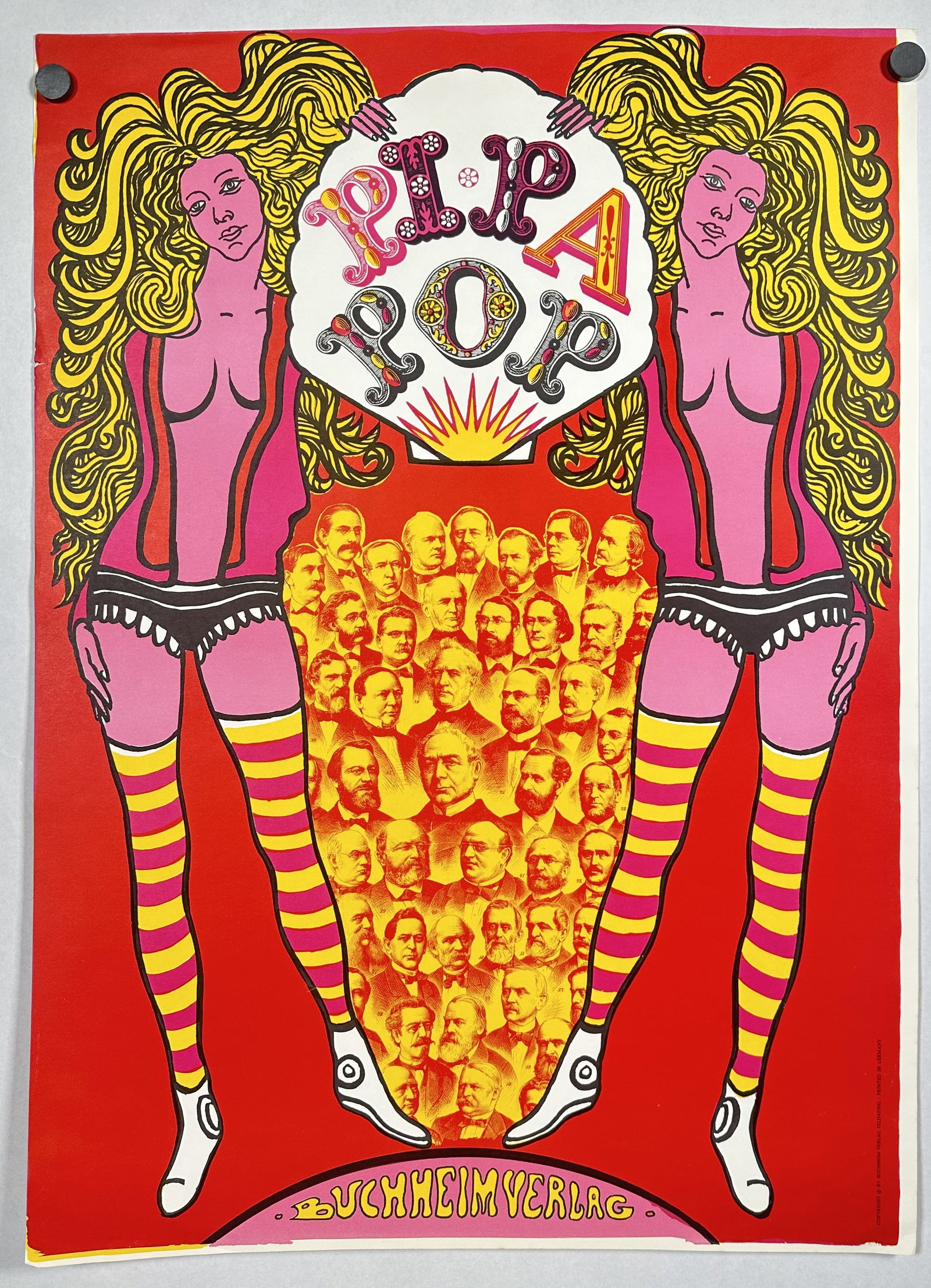 Vintage 1969 Psychadelic Pipa Pop Poster (1 of 7)