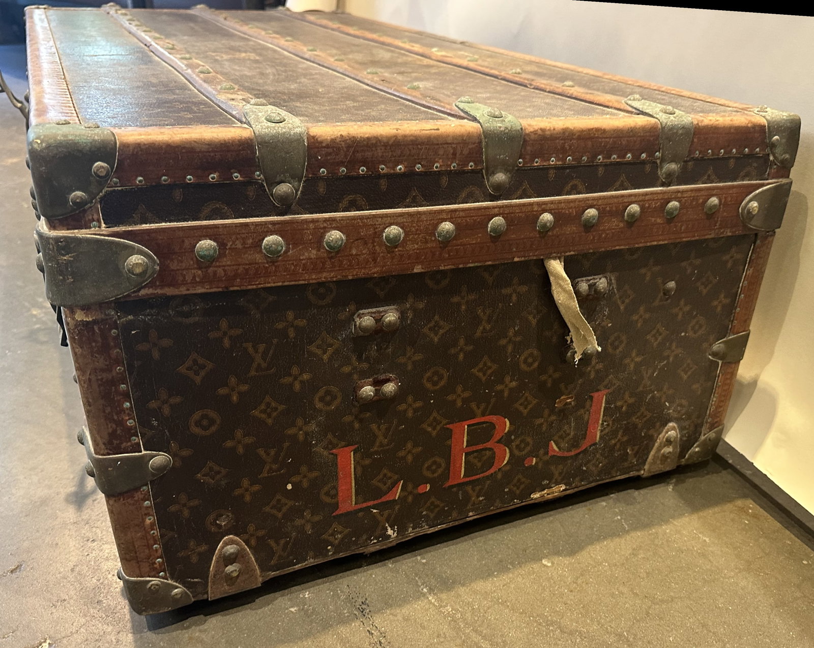 Antique Louis Vuitton Steamer Trunk - 10