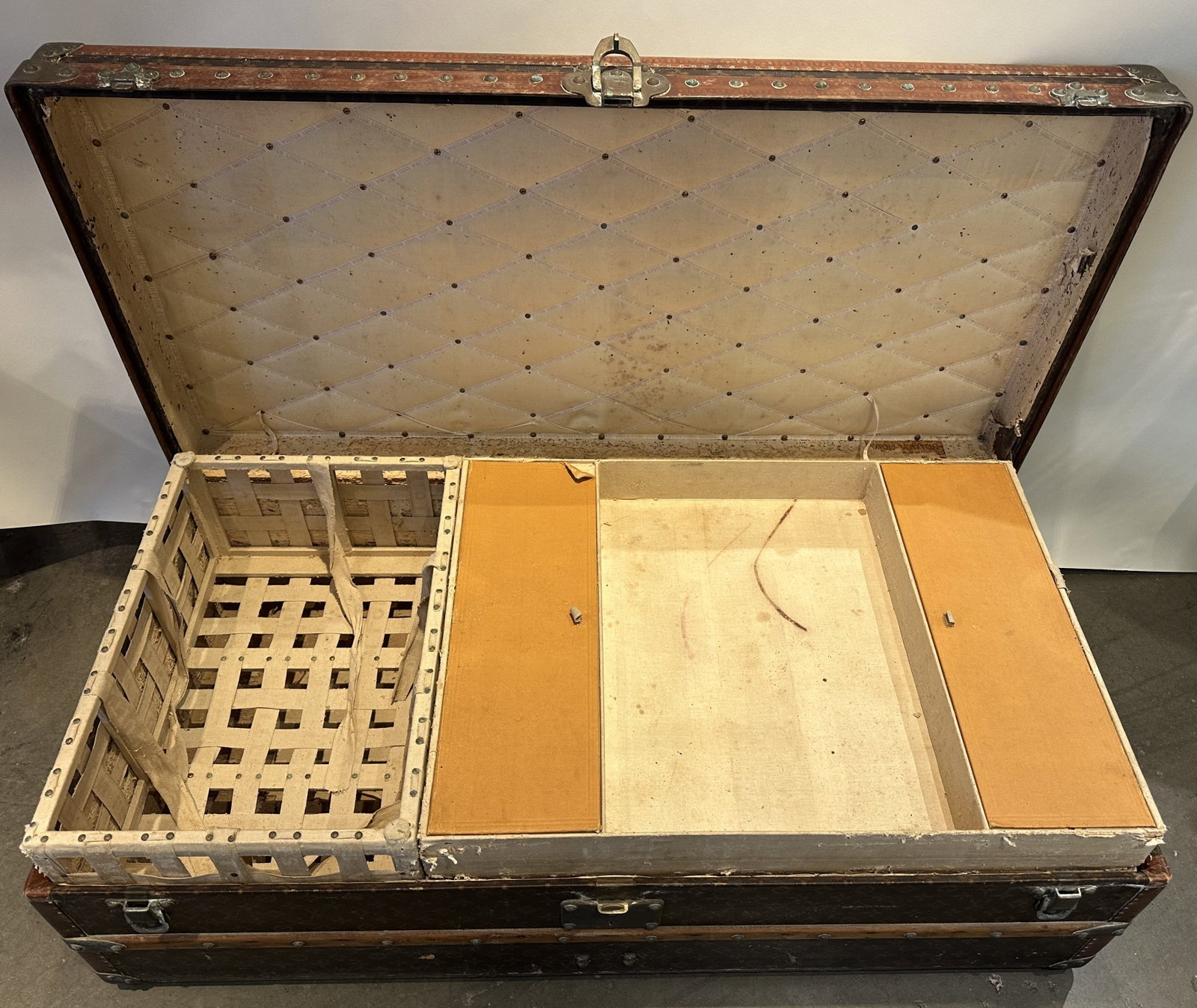 Antique Louis Vuitton Steamer Trunk - 13