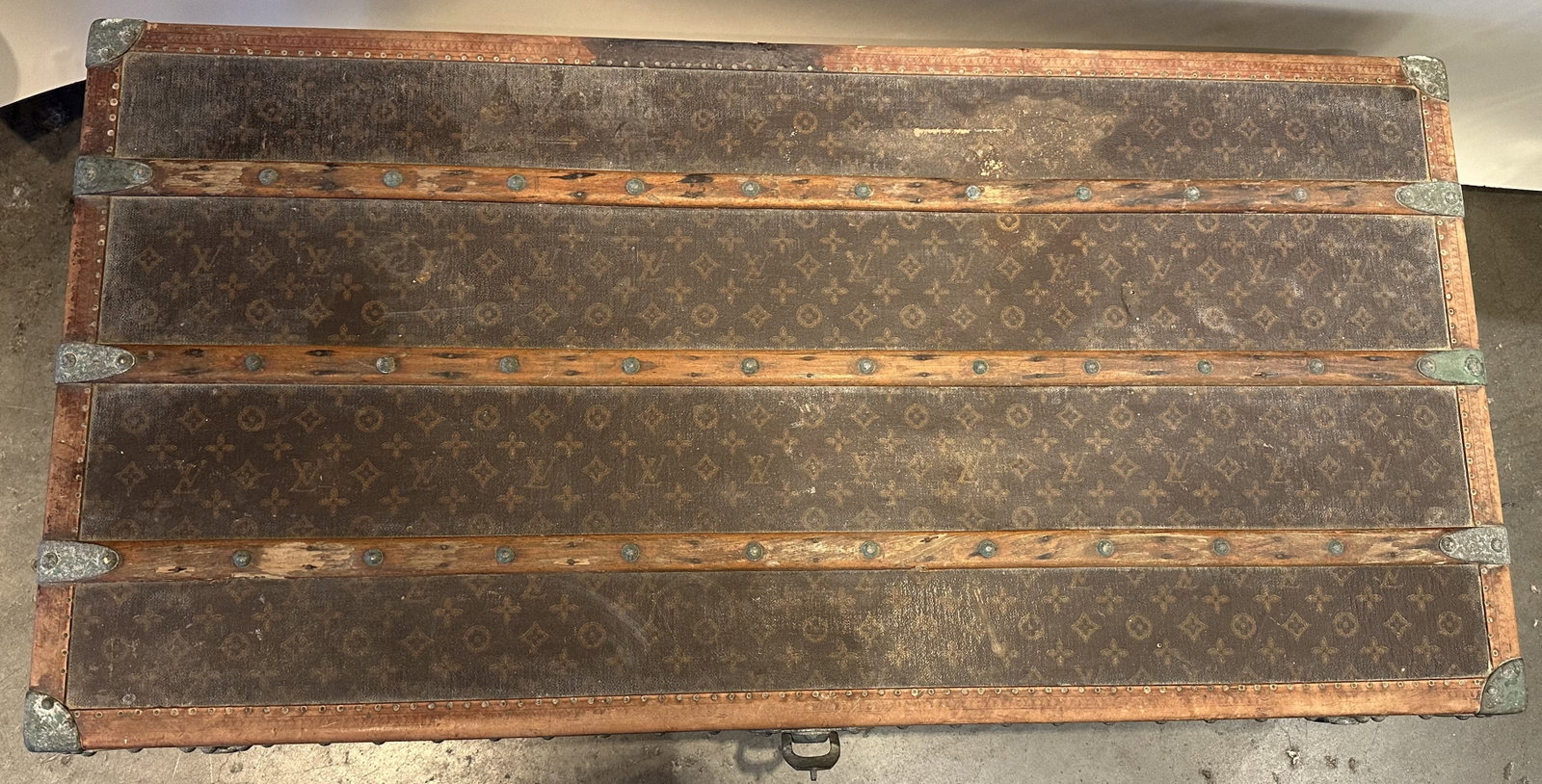 Antique Louis Vuitton Steamer Trunk - 2