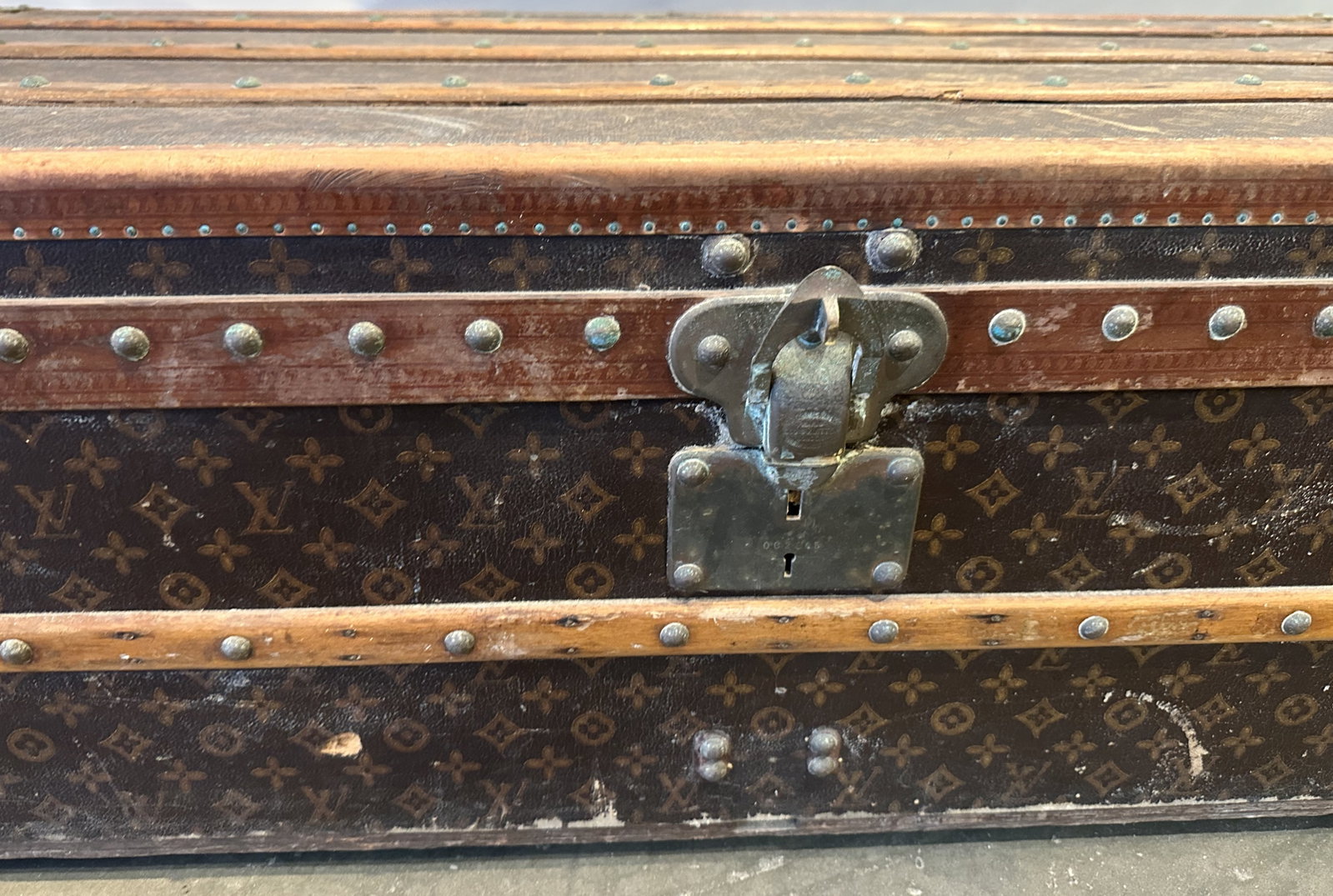 Antique Louis Vuitton Steamer Trunk - 8