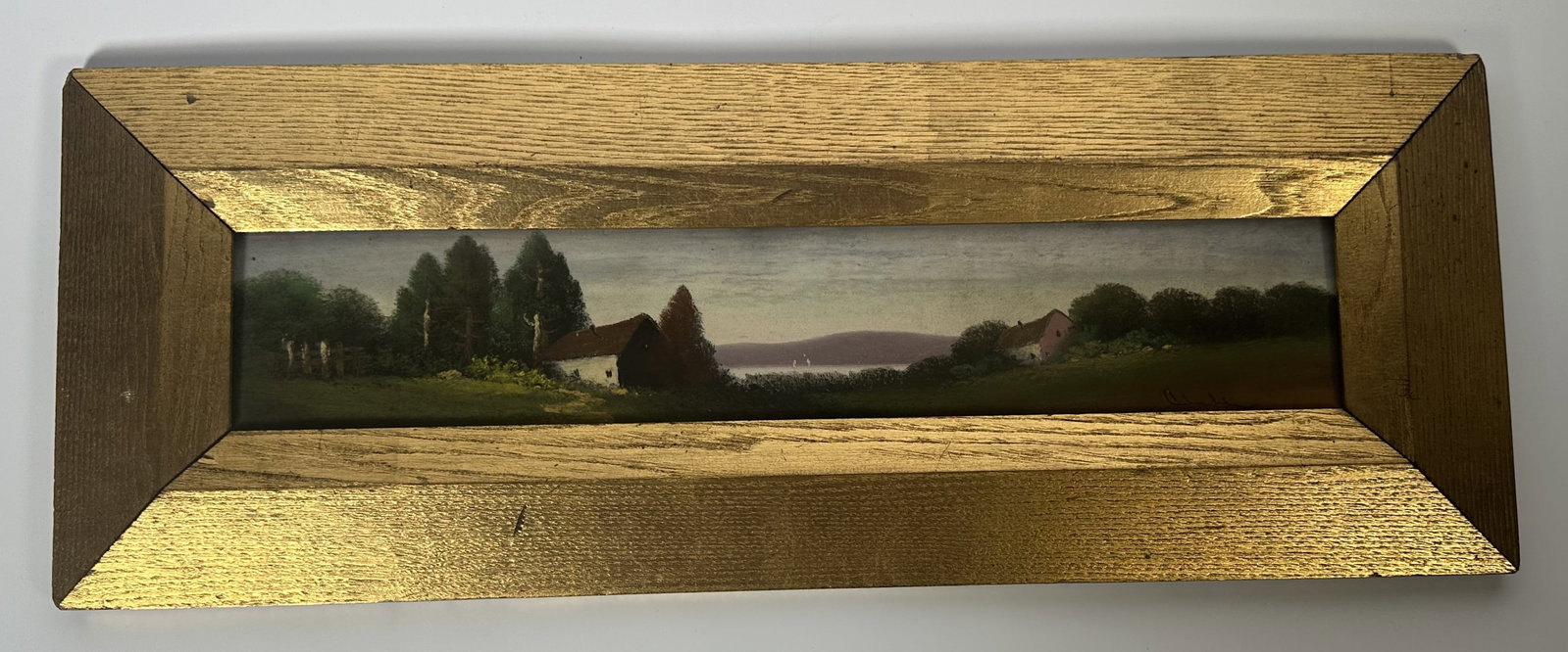 Panoramic Landscape Painting in Gold Frame (1 of 4)